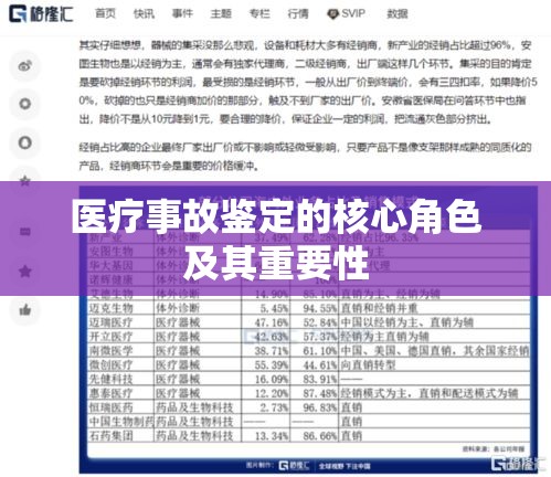 医疗事故鉴定的核心角色及其重要性  第1张