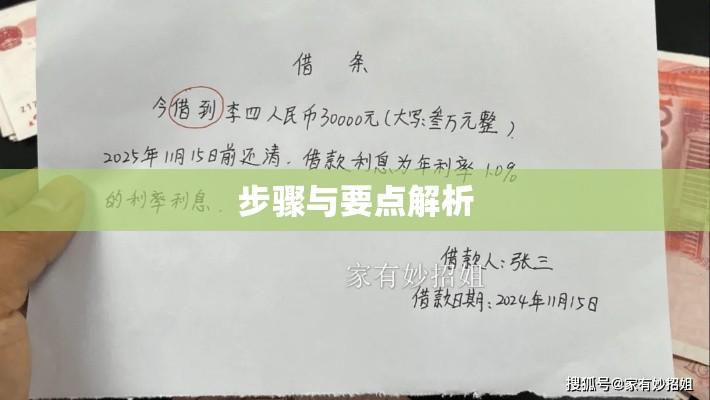 如何正确书写借据，步骤与要点解析  第1张