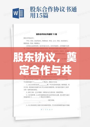 股东协议，奠定合作与共赢的企业基石  第1张