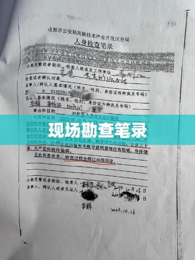 现场勘查笔录，记录真相，揭示事实全貌  第1张