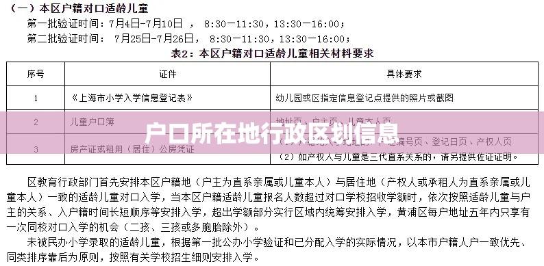 如何正确填写户口所在地行政区划信息指南  第1张