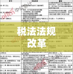 最新税法法规改革及其影响概览  第1张