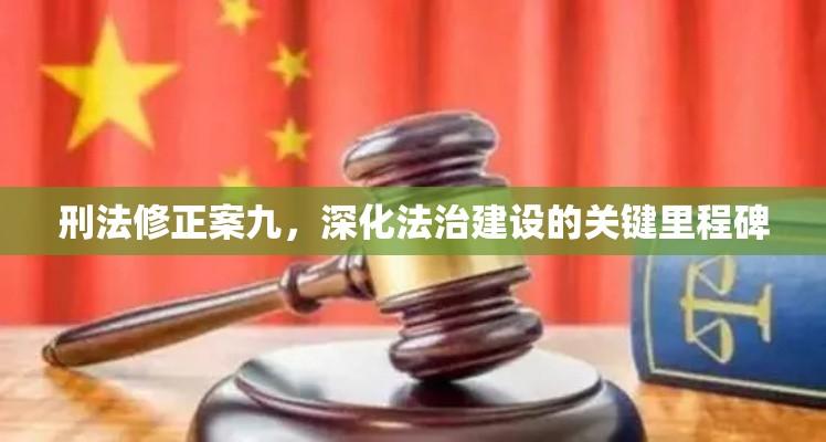 刑法修正案九，深化法治建设的关键里程碑  第1张