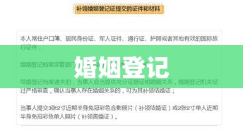 婚姻登记全攻略，必备材料与流程指南  第1张