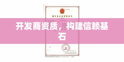 开发商资质，构建信赖基石  第1张