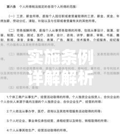 个人所得税实施条例详解解析  第1张