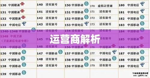 揭秘，以165开头的手机号码所属运营商解析  第1张