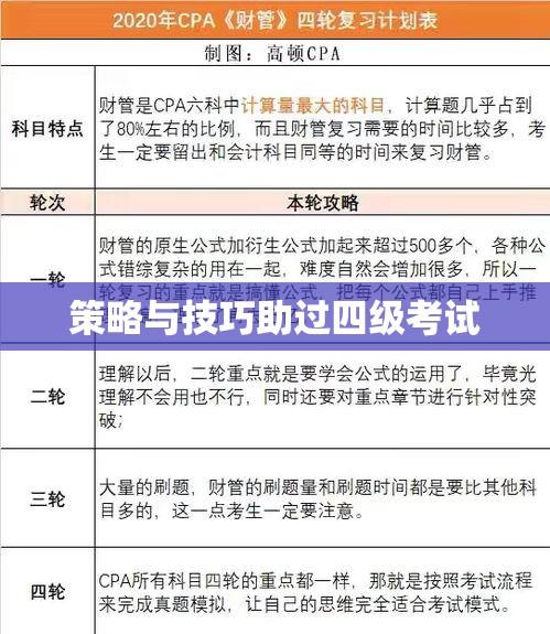 四级考试轻松过关攻略，策略与技巧助你包过四级考试  第1张