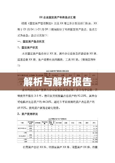 固定资产盘点报告总结与解析  第1张