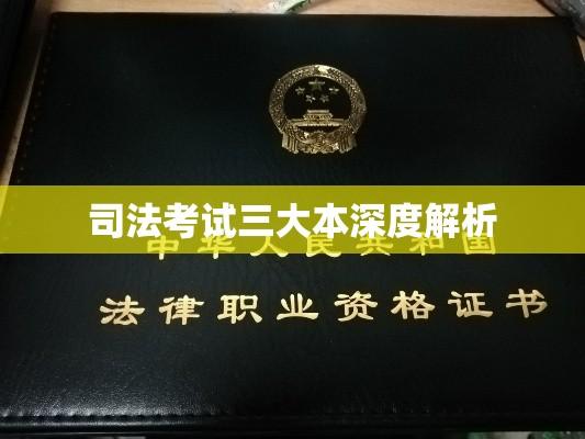 司法考试三大本深度解析及备考策略指南  第1张