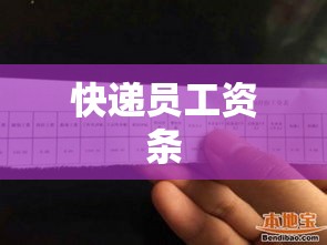 快递员工资条深度解析，收入背后的故事与数字揭秘  第1张