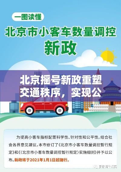 北京摇号新政重塑交通秩序，实现公平出行目标  第1张