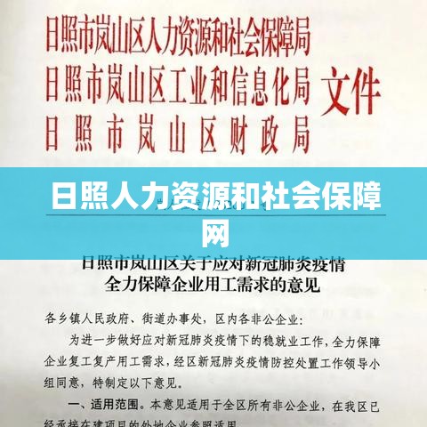 日照人力资源和社会保障网，构建民生保障新时代的桥梁  第1张