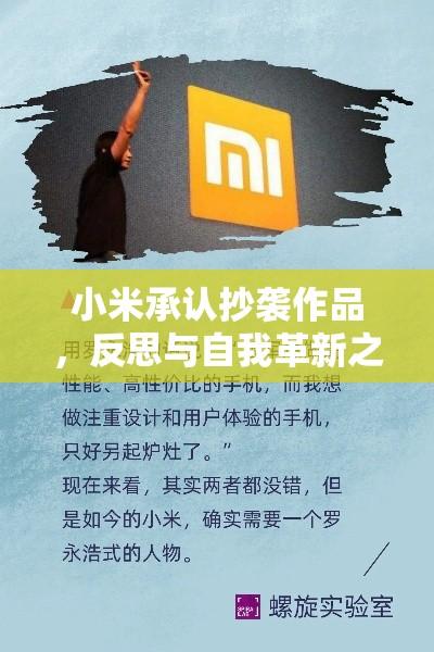 小米承认抄袭作品，反思与自我革新之路的启示  第1张