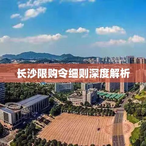 长沙限购令细则深度解析  第1张