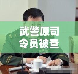 武警原司令员被查，深度解读背后的反思与警示  第1张