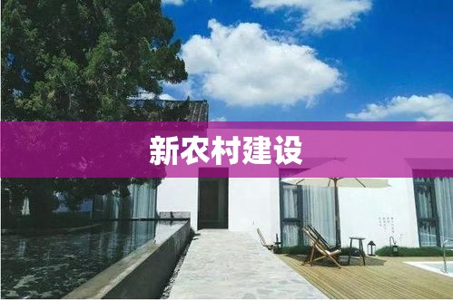 新农村建设重塑乡村未来，推动社会全面进步发展之路探索  第1张