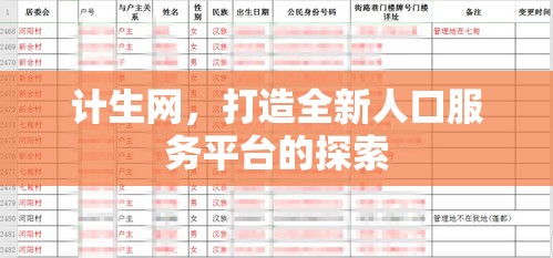 计生网，打造全新人口服务平台的探索  第1张