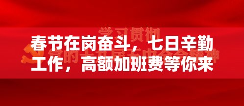 春节在岗奋斗，七日辛勤工作，高额加班费等你来领取  第1张