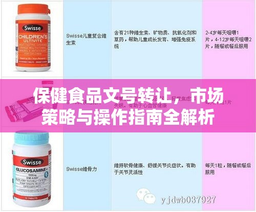 保健食品文号转让，市场策略与操作指南全解析  第1张