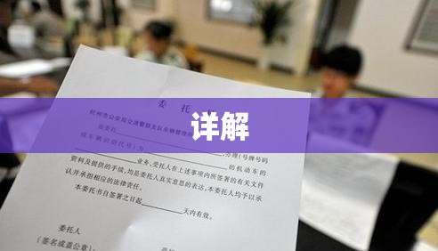 年检委托书详解，内容、流程与注意事项  第1张