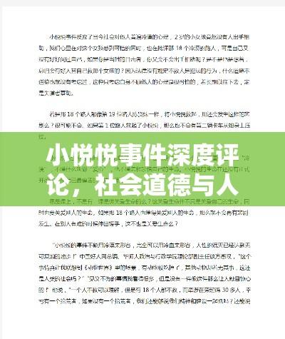 小悦悦事件深度评论，社会道德与人性的反思与探讨  第1张