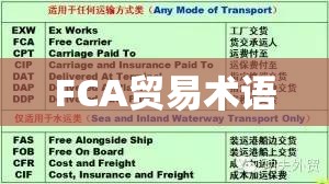 深入了解FCA贸易术语及其实际应用  第1张