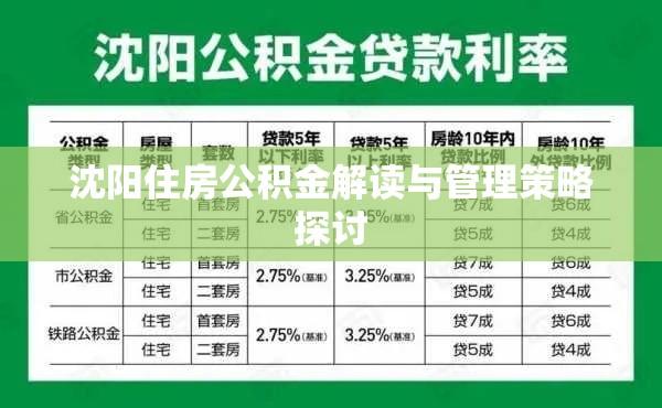 沈阳住房公积金解读与管理策略探讨  第1张