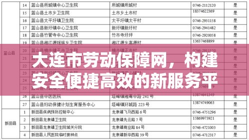 大连市劳动保障网，构建安全便捷高效的新服务平台  第1张