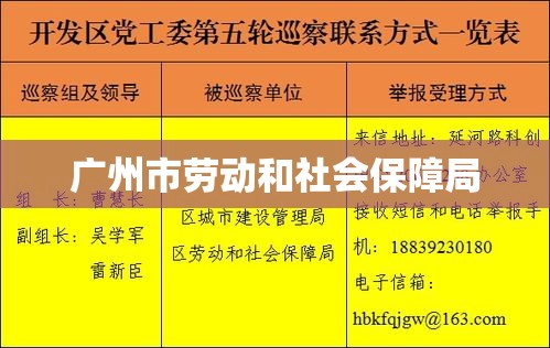 广州市劳动和社会保障局的职责与贡献概览  第1张