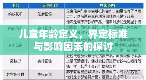 儿童年龄定义，界定标准与影响因素的探讨  第1张