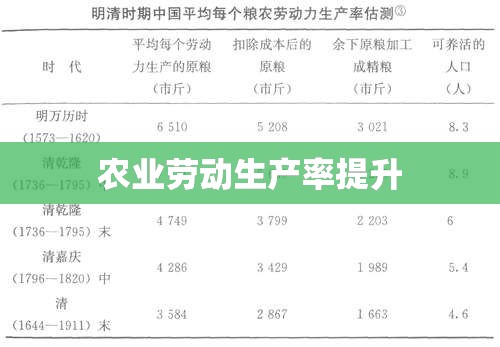 农业劳动生产率提升的关键与挑战解析  第1张