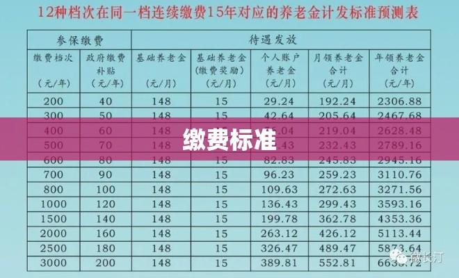 居民养老保险缴费标准全面解析  第1张