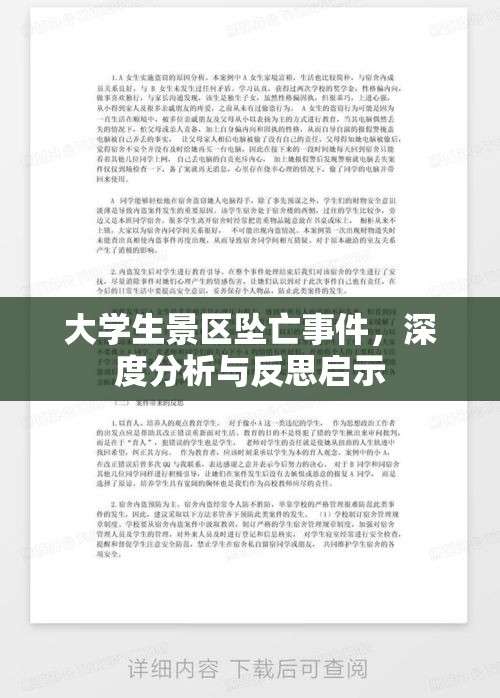 大学生景区坠亡事件，深度分析与反思启示  第1张