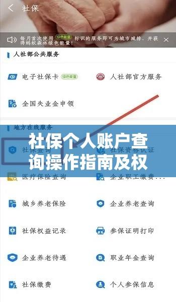 社保个人账户查询操作指南及权益保障揭秘  第1张