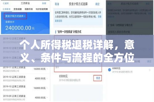 个人所得税退税详解，意义、条件与流程的全方位解读  第1张