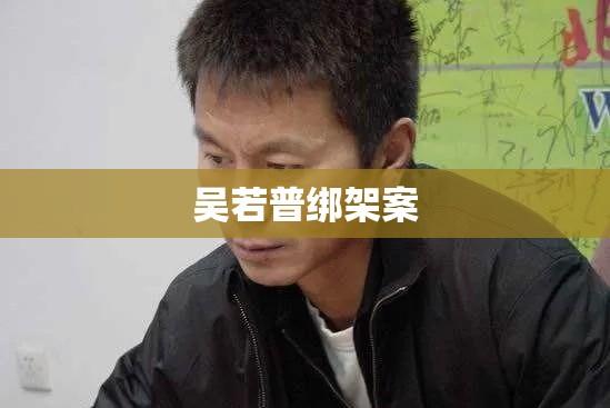 吴若普绑架案，真相揭秘、深度反思与启示思考  第1张