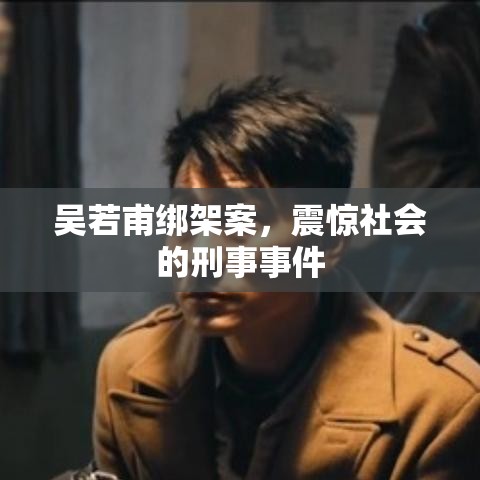 吴若甫绑架案，震惊社会的刑事事件  第1张