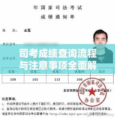 司考成绩查询流程与注意事项全面解析  第1张