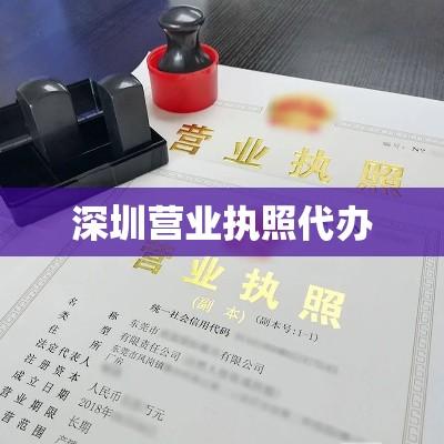 深圳营业执照一站式高效代办，助力企业腾飞发展  第1张