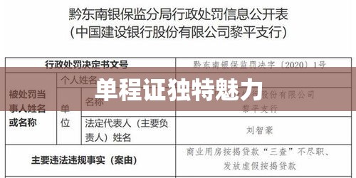 单程证的独特魅力及其重要性解析  第1张