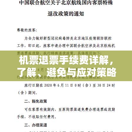 机票退票手续费详解，了解、避免与应对策略  第1张