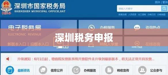 深圳税务申报，高效便捷的专业服务之旅  第1张