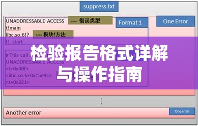 检验报告格式详解与操作指南  第1张