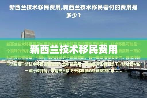 新西兰技术移民费用全面解析  第1张