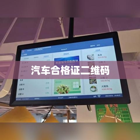 汽车合格证二维码，开启现代车辆管理数字化新篇章  第1张