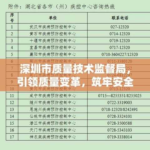 深圳市质量技术监督局，引领质量变革，筑牢安全屏障  第1张